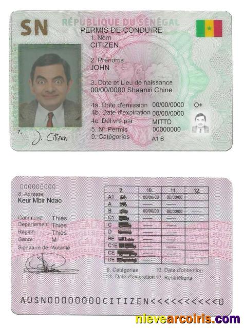 Senegal driving license